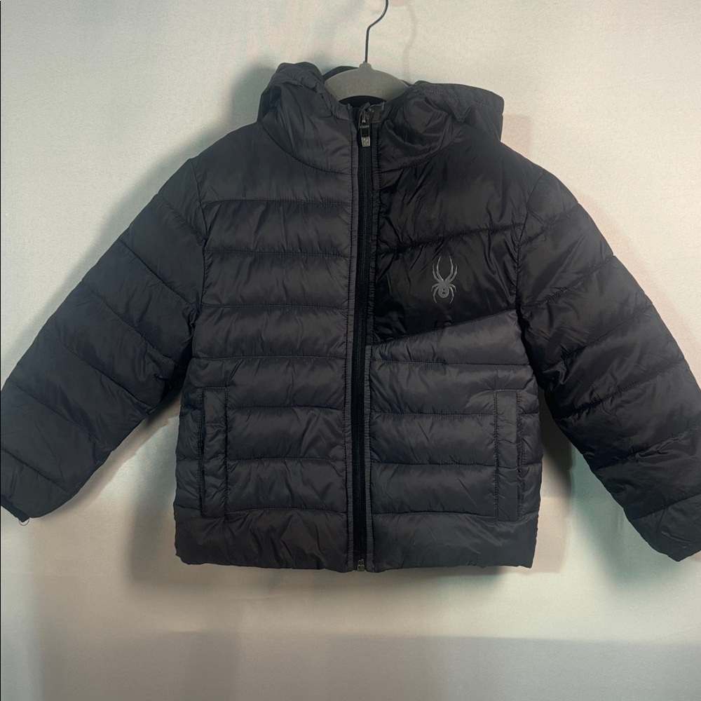 Spyder Kids Puffer Jacket with Hood – Size 4 - Picture 4 of 11